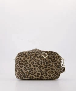 Irene Crossbody Tas Suede Leopard T326