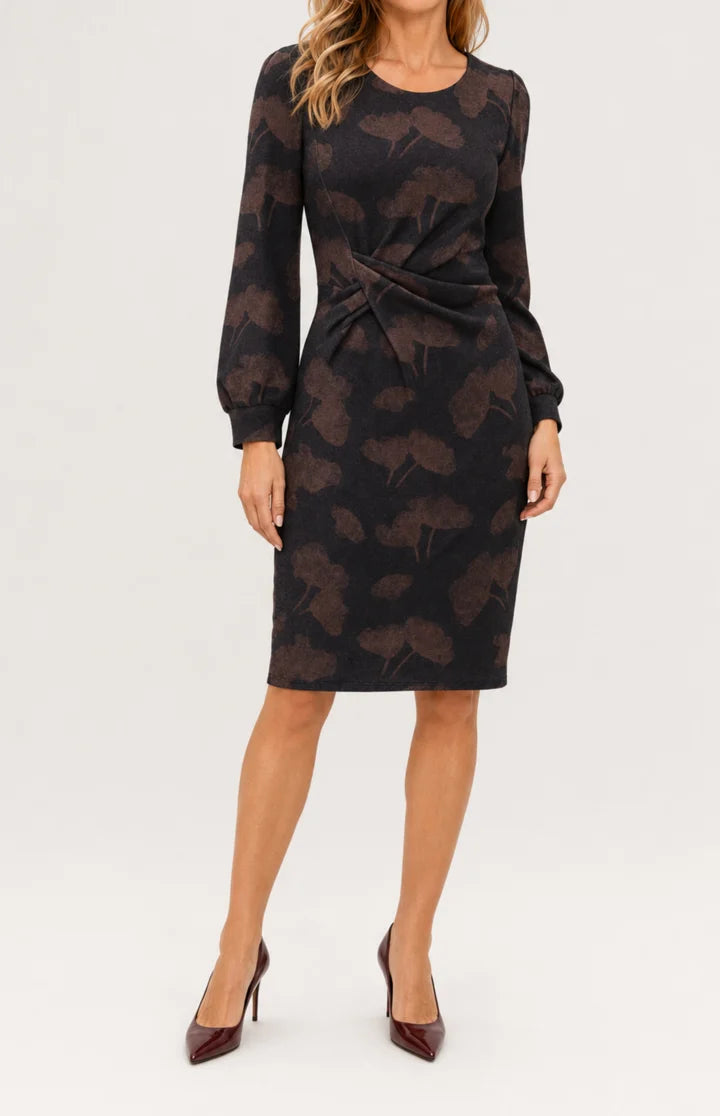 K-Design Korte Jurk Soft Touch met Bloemenprint D251-P173