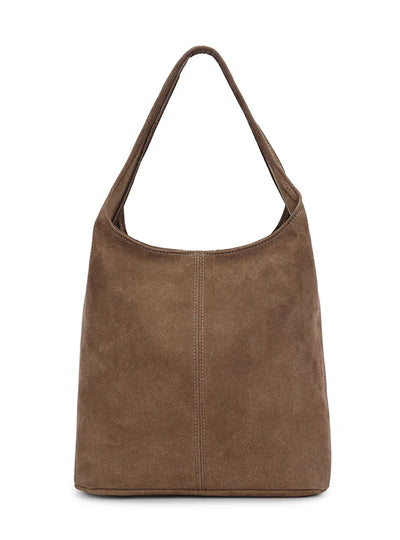 Shopper Tas Suede T410 taupe