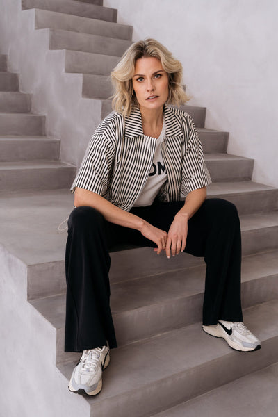 Maicazz Perrin Top antraciet offwhite