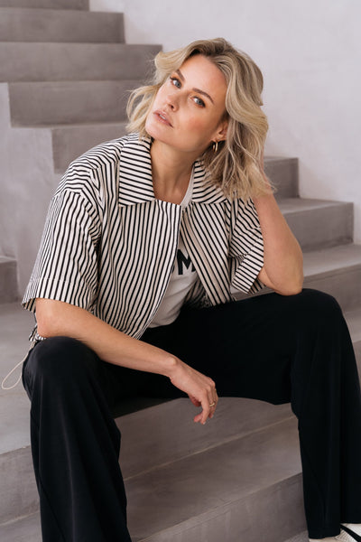 Maicazz Perrin Top antraciet offwhite