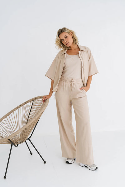 Zizo Doore Wijde Broek zand