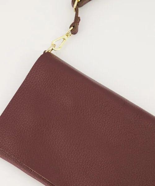 Myra Crossbody Tas Classic Grain Burgundy T308