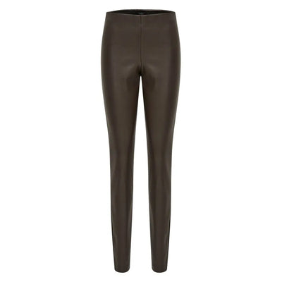 Peppercorn Linette Pu Leggings slate brown