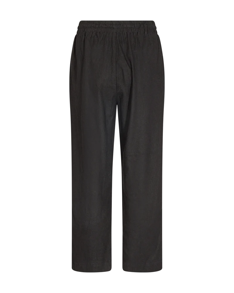 Freequent Linnen Lava Broek Enkellengte zwart