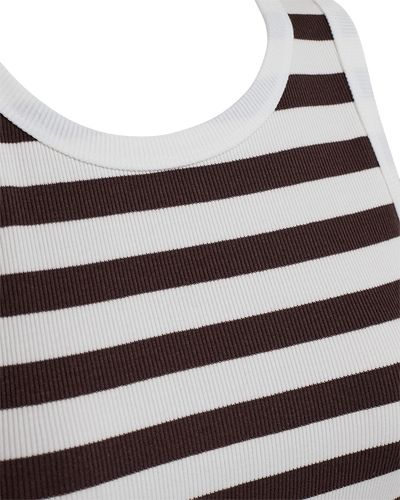 Freequent Effy Top brilliant white w. coffee bean