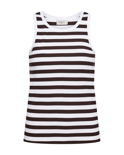 Freequent Effy Top brilliant white w. coffee bean