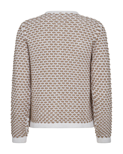 Freequent Cotla Vest offwhite silver mink