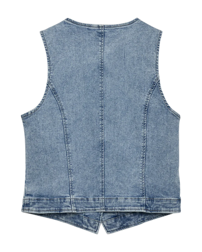 Freequent Halsey Gilet light blue denim