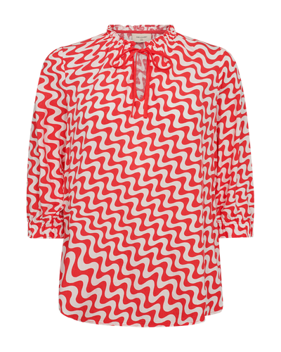 Freequent Adney Blouse star offwhite w. bittersweet