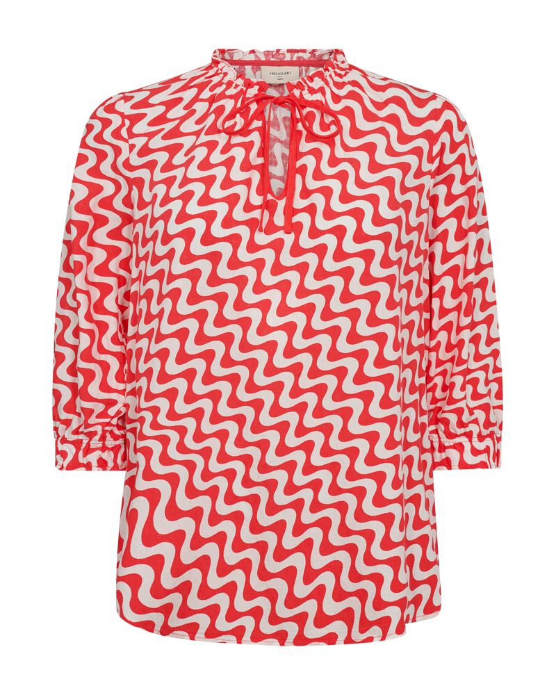 Freequent Adney Blouse star offwhite w. bittersweet