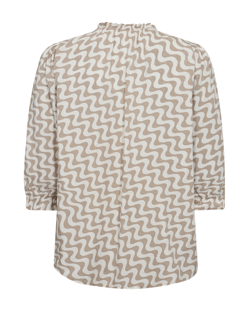 Freequent Adney Blouse star offwhite w. simply taupe