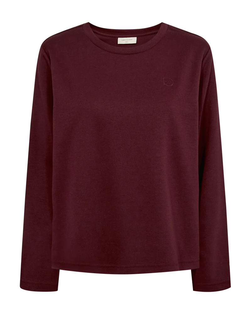 Freequent Ember Pullover port royale burgundy