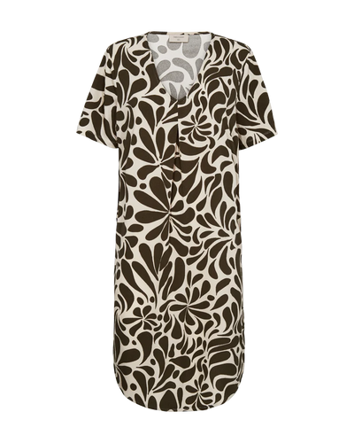 Freequent Floi Jurk moonbeam/coffee bean