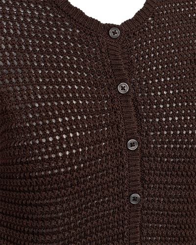 Freequent Tota Cardigan coffee bean