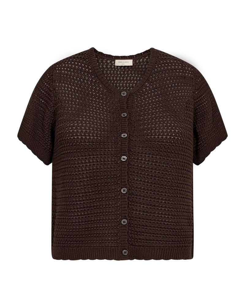 Freequent Tota Cardigan coffee bean