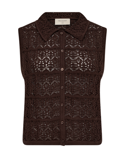 Freequent Fraya Waistcoat coffee bean