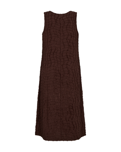 Freequent Alfi Mouwloze Jurk coffee bean