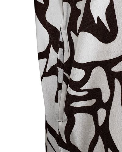 Freequent Floi Jurk coffee bean w. brilliant white