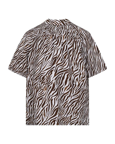 Freequent Mele Shirt brilliant white w. coffee bean