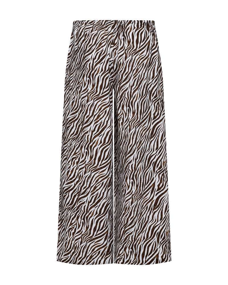 Freequent Mele Broek brilliant white w. coffee bean
