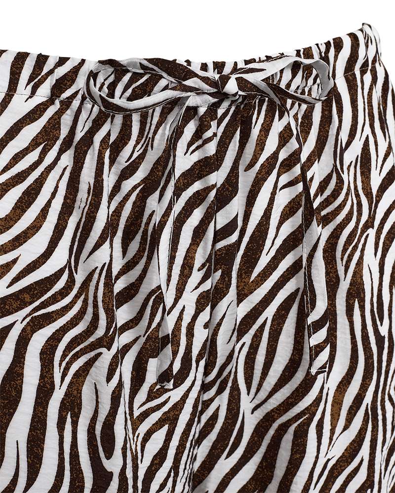Freequent Mele Broek brilliant white w. coffee bean