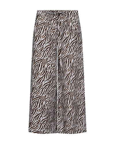 Freequent Mele Broek brilliant white w. coffee bean