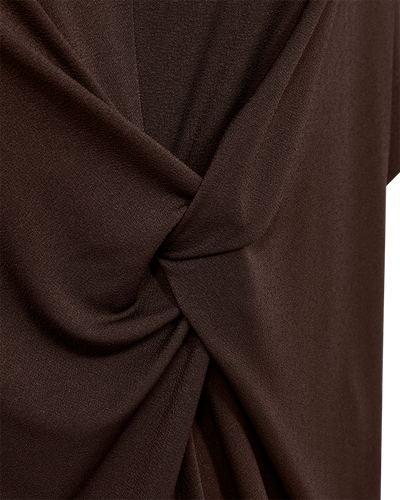Freequent Floi Jurk Knot coffee bean