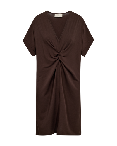 Freequent Floi Jurk Knot coffee bean