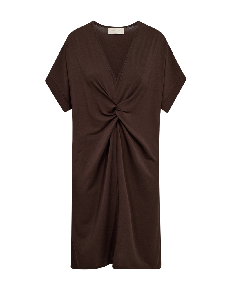 Freequent Floi Jurk Knot coffee bean