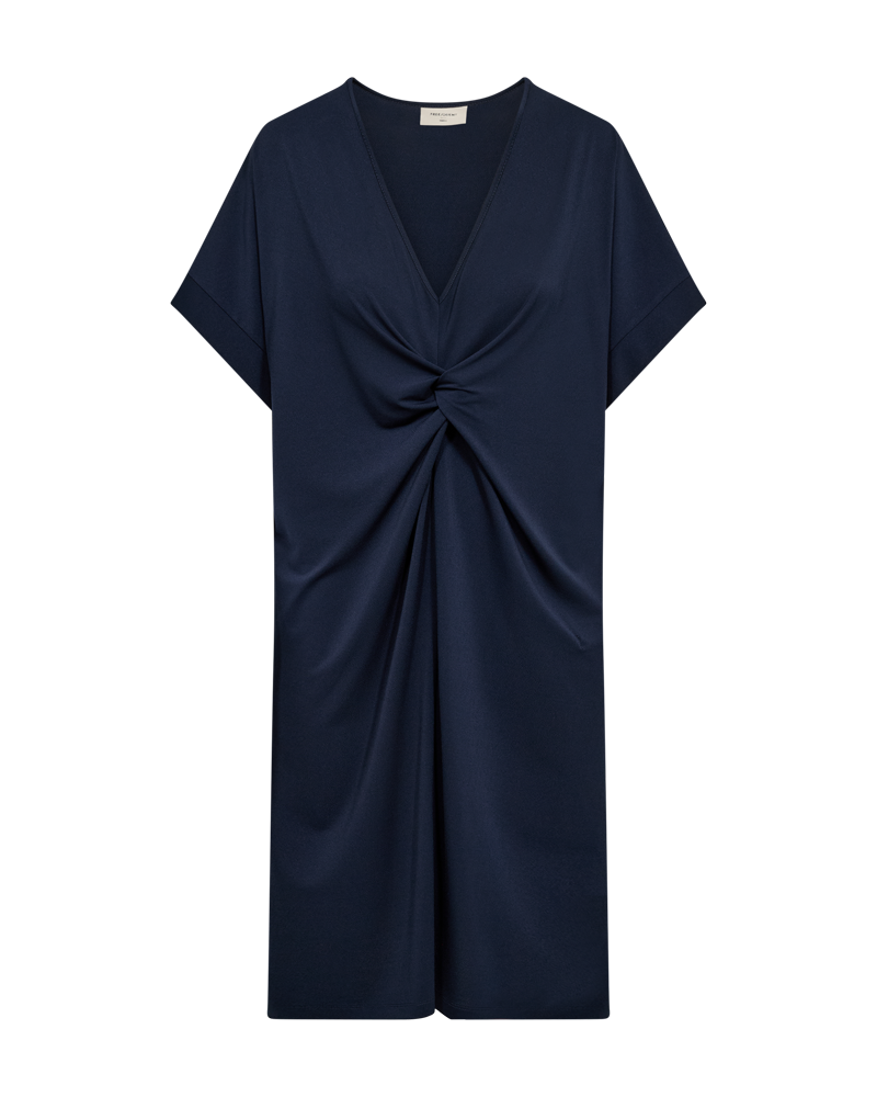Freequent Floi Jurk Knot donkerblauw