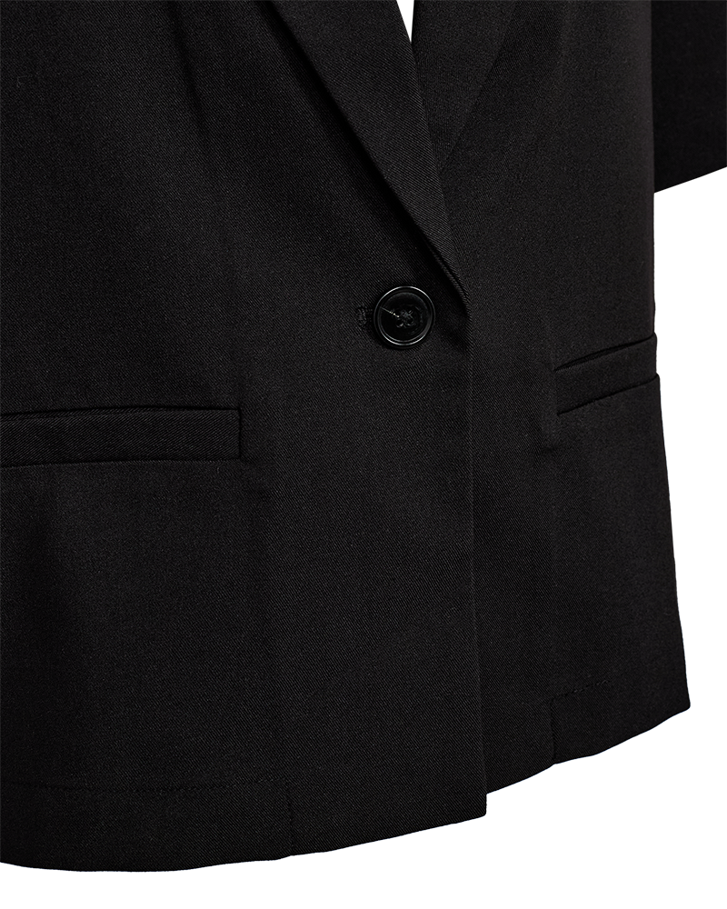 Freequent Maeve Blazer Cropped zwart