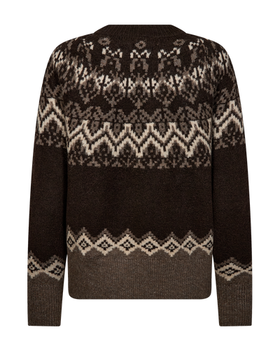 Freequent Merla Pullover Mole w. Morel