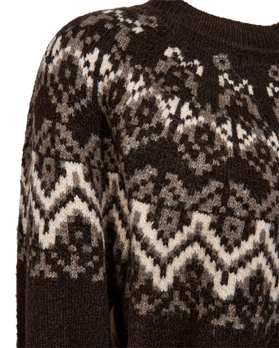 Freequent Merla Pullover Mole w. Morel