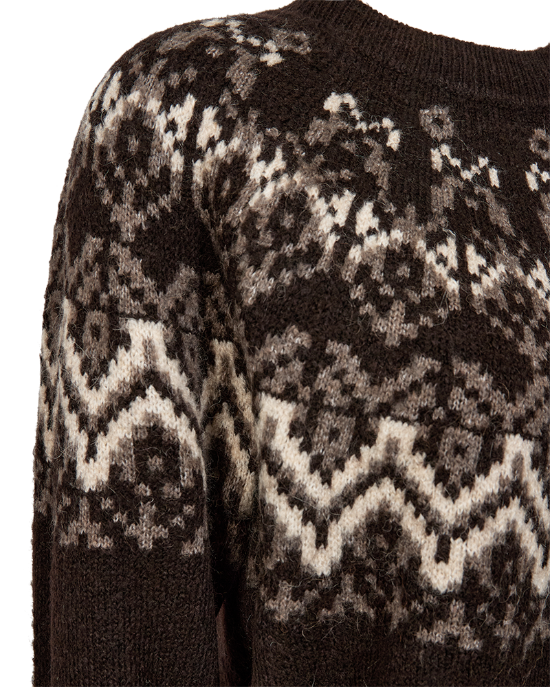 Freequent Merla Pullover Mole w. Morel