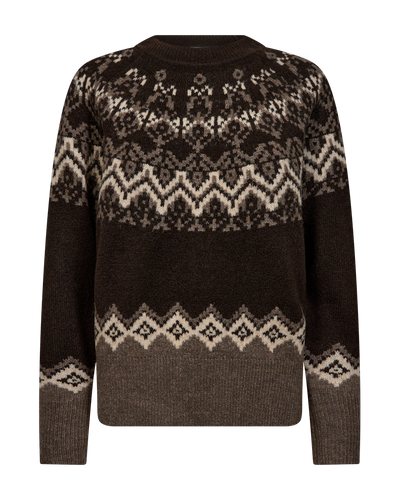 Freequent Merla Pullover Mole w. Morel