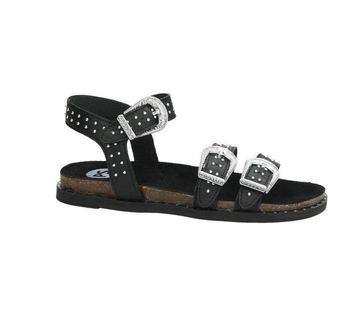 Poelman Studs Sandaal zwart