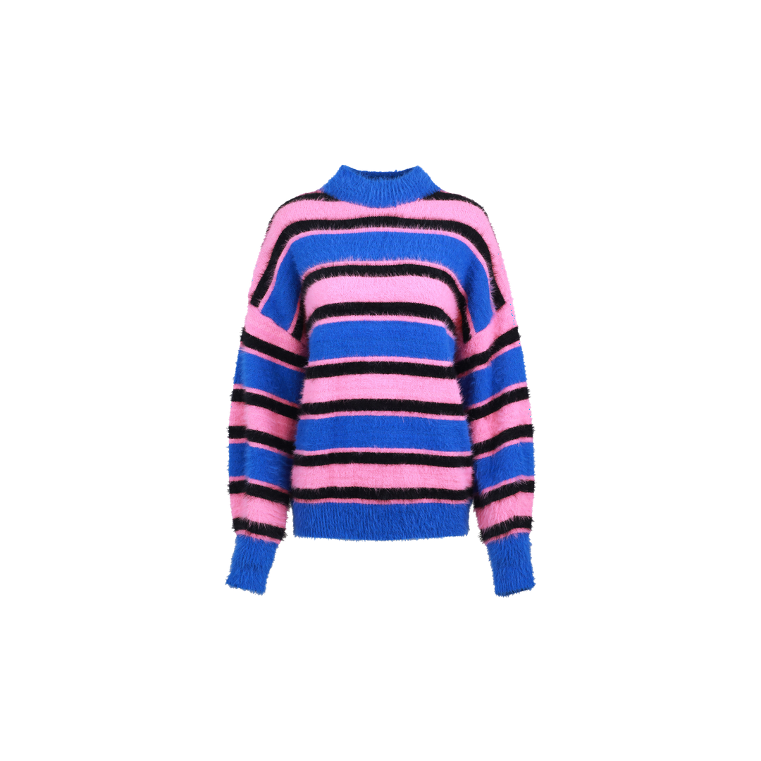 Fluresk Samla Knit Sweater blue quartz/lipgloss