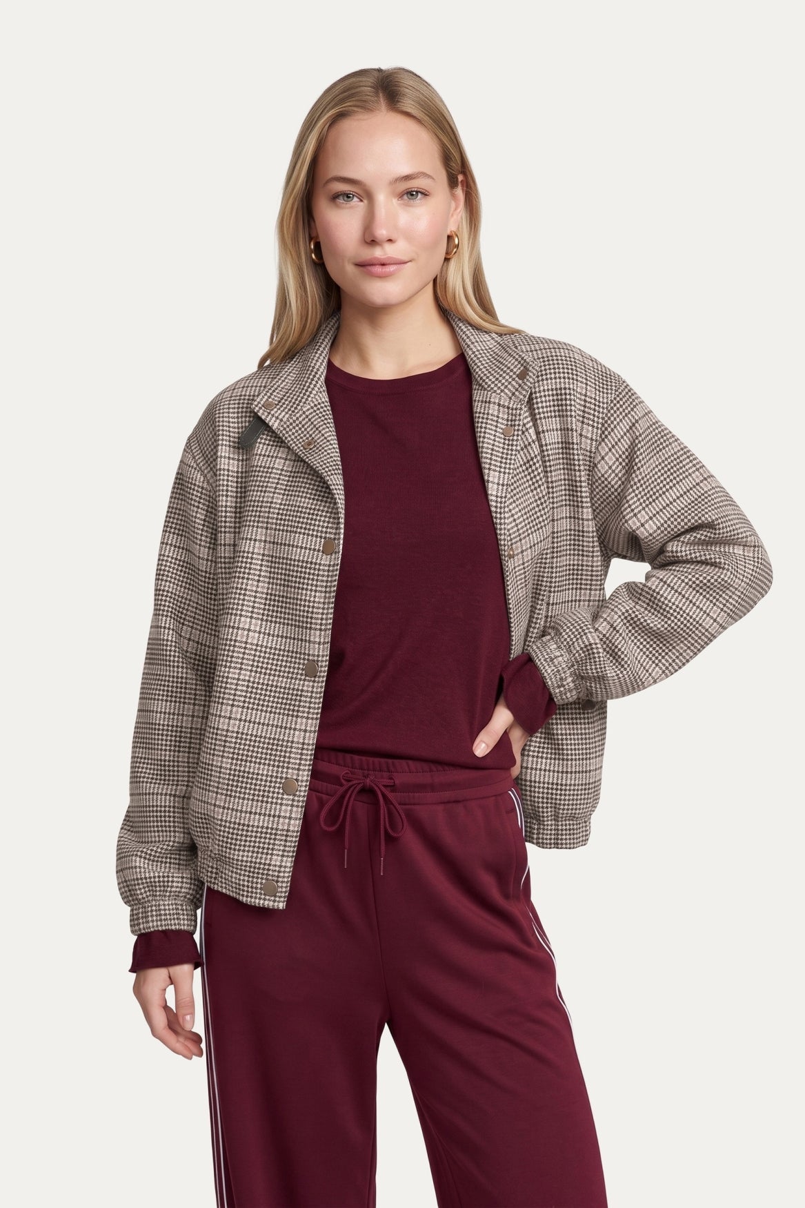 C&S Ima Jacket mulberry/black