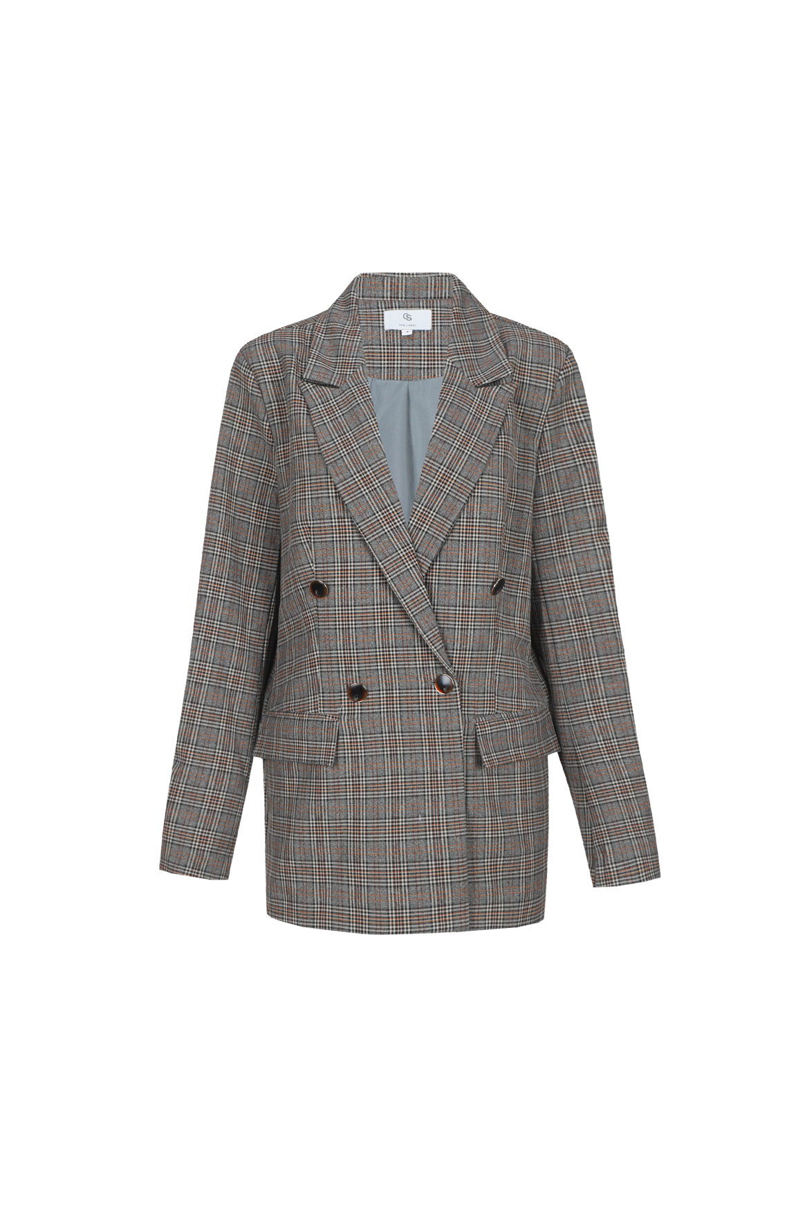 C&S Barbara Blazer dark grey/ dark walnut