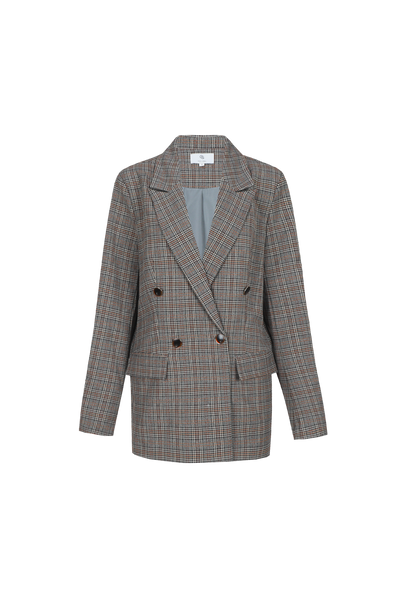 C&S Barbara Blazer dark grey/ dark walnut