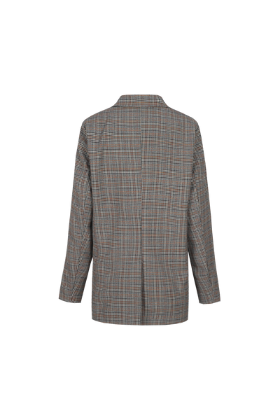 C&S Barbara Blazer dark grey/ dark walnut