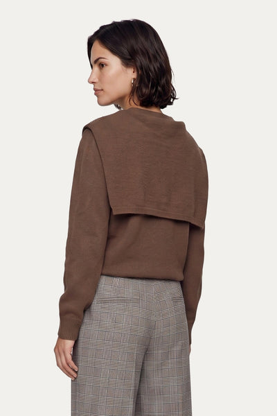 C&S Kimmie Knit Pullover dark walnut