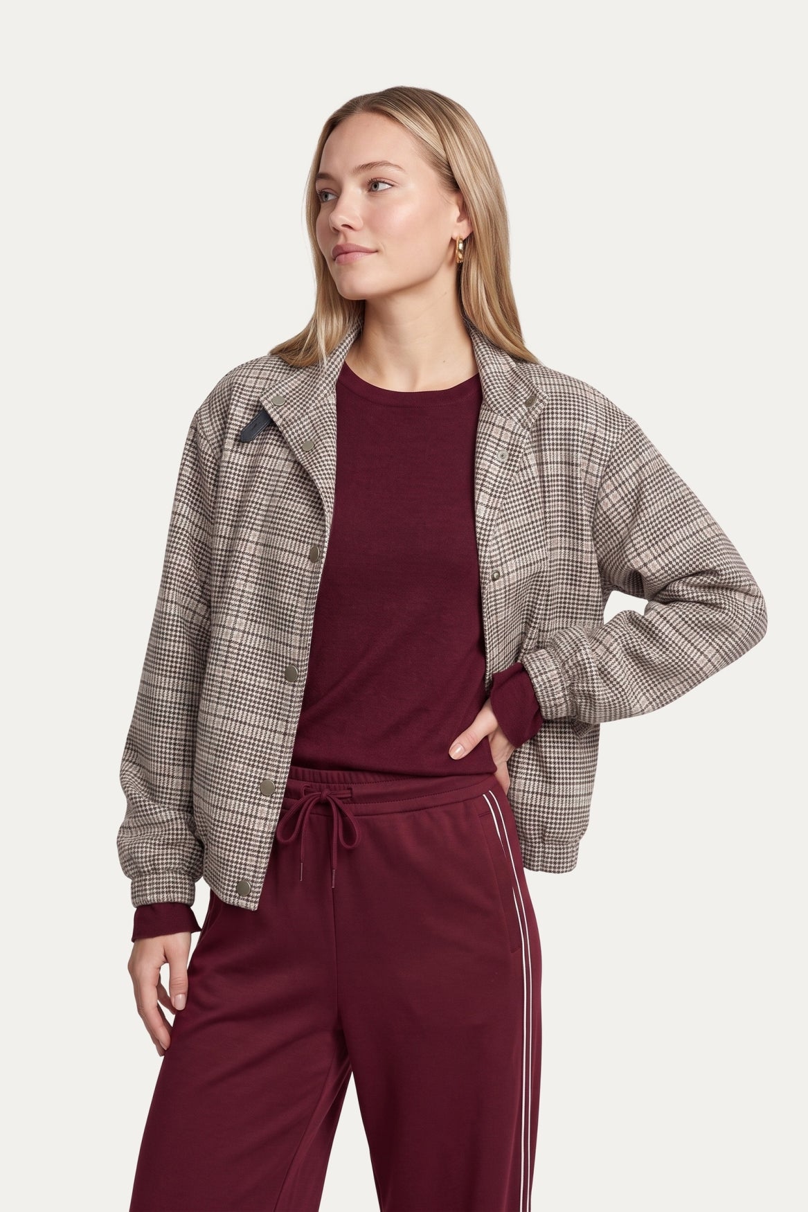 C&S Ima Jacket mulberry/black