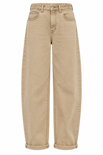 Redial Barrel Jeans Beige 9279-8