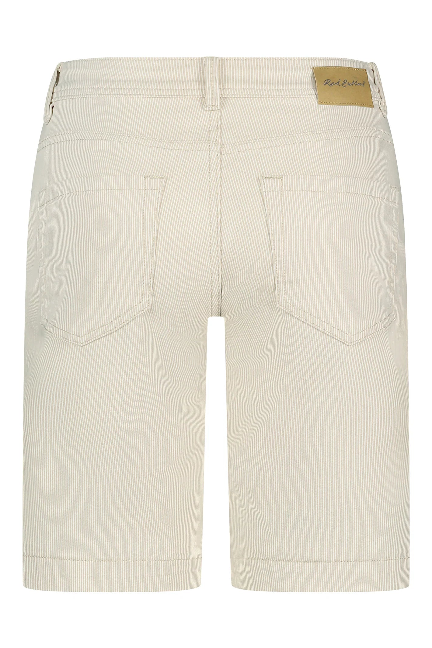Red Button Bibette Short Denim Stripe sand