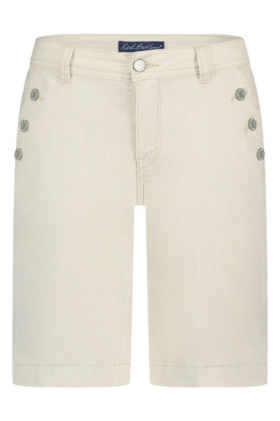 Red Button Bibette Short Denim Stripe sand