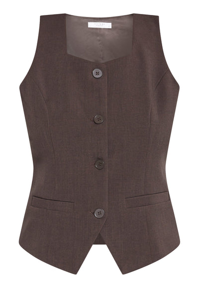 Sisterspoint Gema Gilet dark chocolate