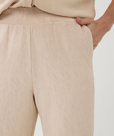 Esqualo Trousers Fancy Crinkle light sand SP25.30017