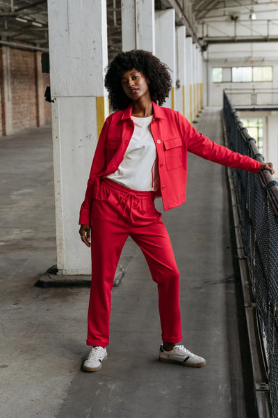 Zizo Jazz Broek scarlet red